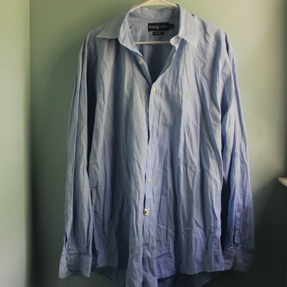 Light blue Ralph Lauren button- down, classic fit. Size L - Picture 1 of 3